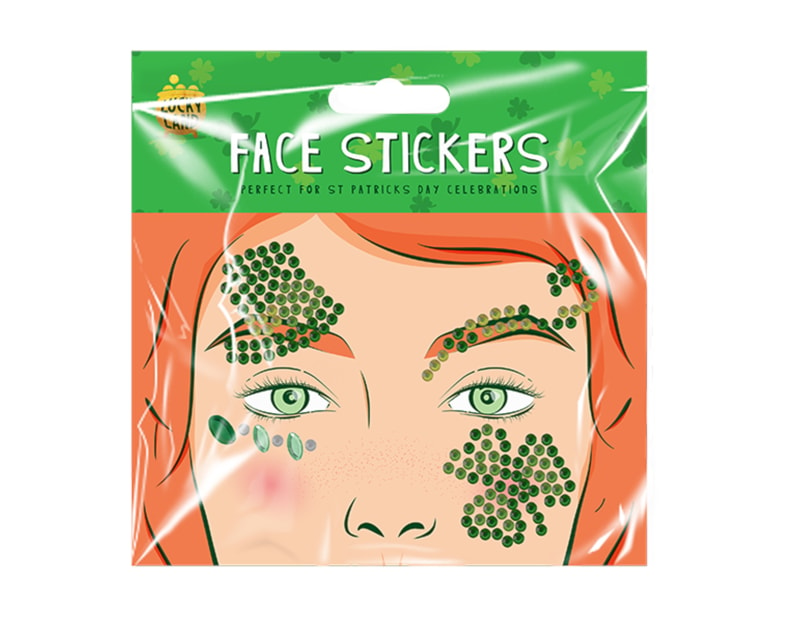 Wholesale St. Patrick's Day Face Sticker