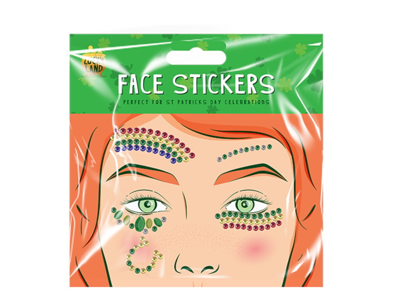 Wholesale St. Patrick's Day Face Sticker