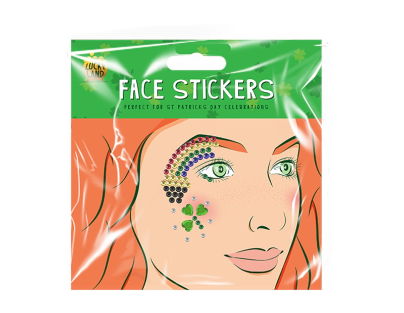 Wholesale St. Patrick's Day Face Sticker