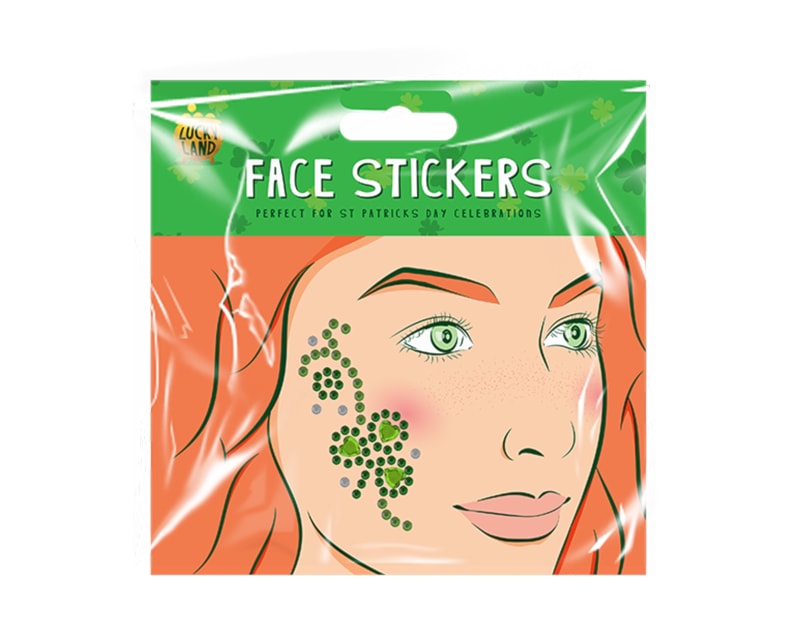 Wholesale St. Patrick's Day Face Sticker