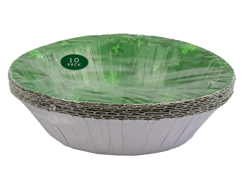 Wholesale St Patricks Day Paper bowls 16.5cm 10pk