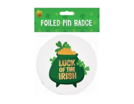 Wholesale St. Patrick's Day Foiled Pin Ba