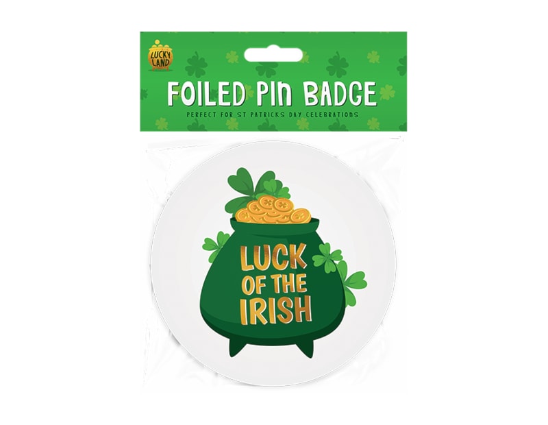 Wholesale St. Patrick's Day Foiled Pin Ba