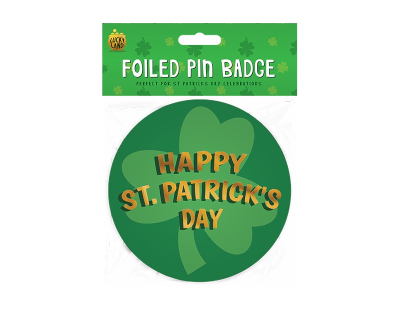 Wholesale St. Patrick's Day Foiled Pin Ba