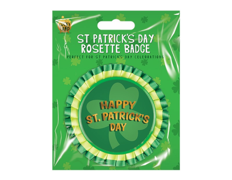 Wholesale St Patricks Day rosette Badge