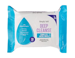 Deep Cleanse Facial Wipes - 30 Pack