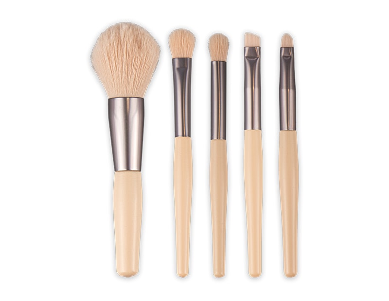 Wholesale Mini Makeup Brush Set With Faux Leather Case