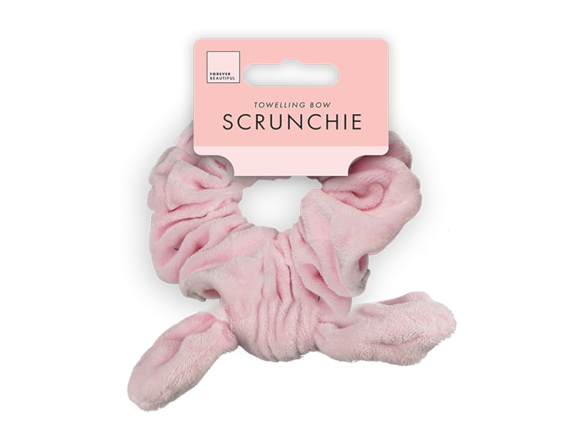 Wholesale Toweling Bow Scrunchie