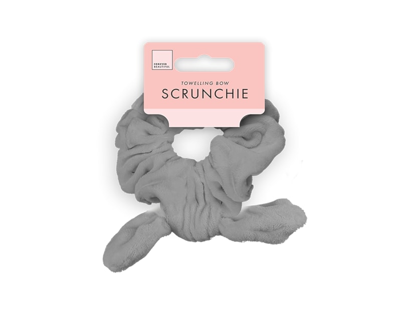 Wholesale Toweling Bow Scrunchie