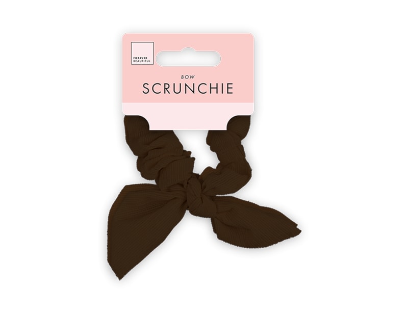 Wholesale Textured Fabric Scrunchie with Bow