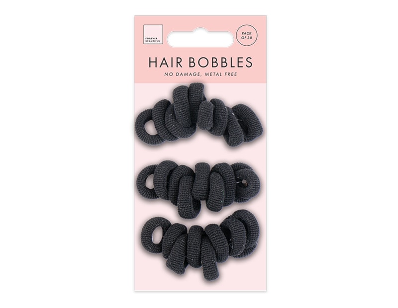 Wholesale Mini Rolled Hair Bobbles 30pk