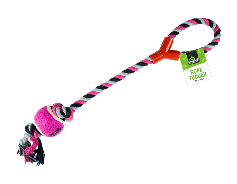 Wholesale Rope Dog Tugger Toy With Ball