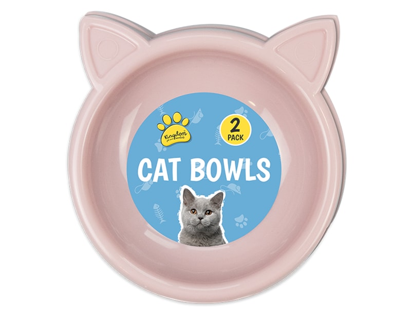 Cat Bowls 2pk - Trend 17cm