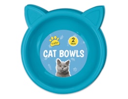 Cat Bowls 2pk - Trend 17cm