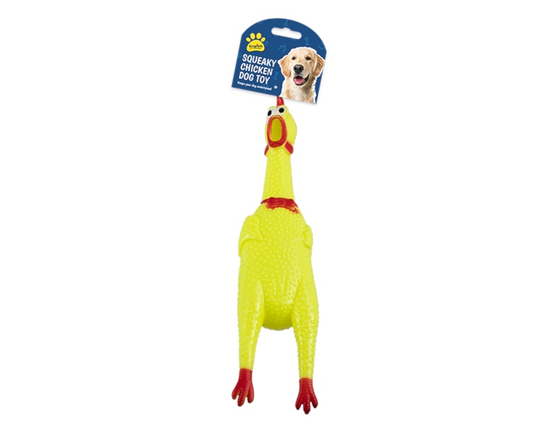 Squeaky Chicken Dog Toy