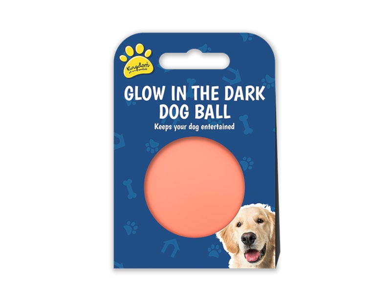 Wholesale glow in the dark dog ball