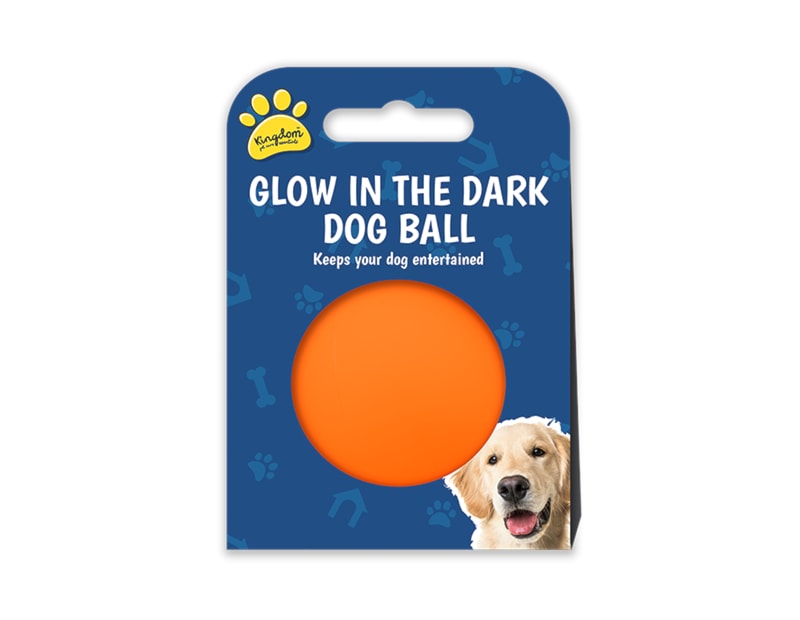 Wholesale glow in the dark dog ball