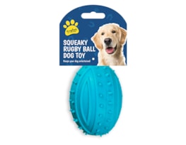 Wholesale Rubber squeaky rugby ball dog toy