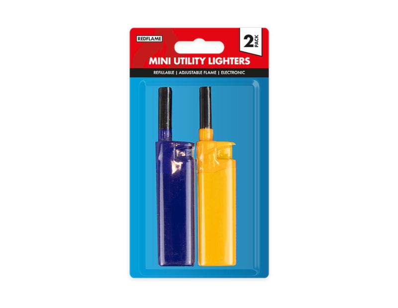 Wholesale Mini Electronic Utility Lighters 2pk