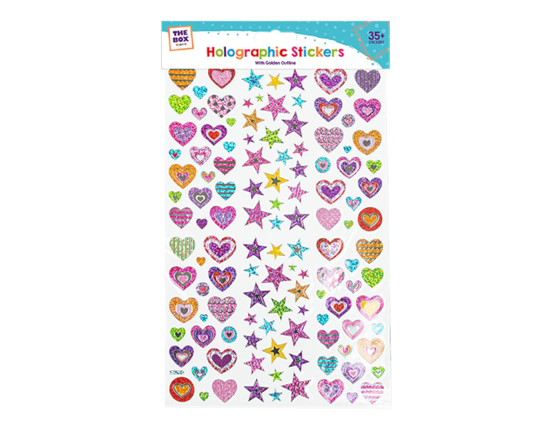 Wholesale Girls Golden Outline Holographic Stickers