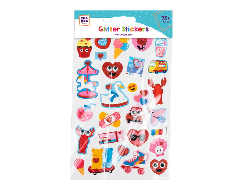 Wholesale Girls Googly Eyes Glitter Stickers