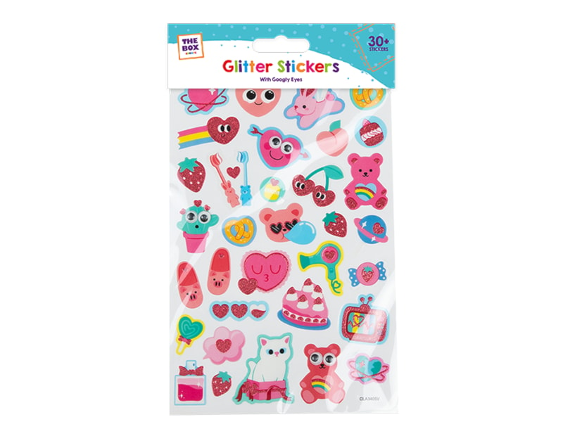 Wholesale Girls Googly Eyes Glitter Stickers