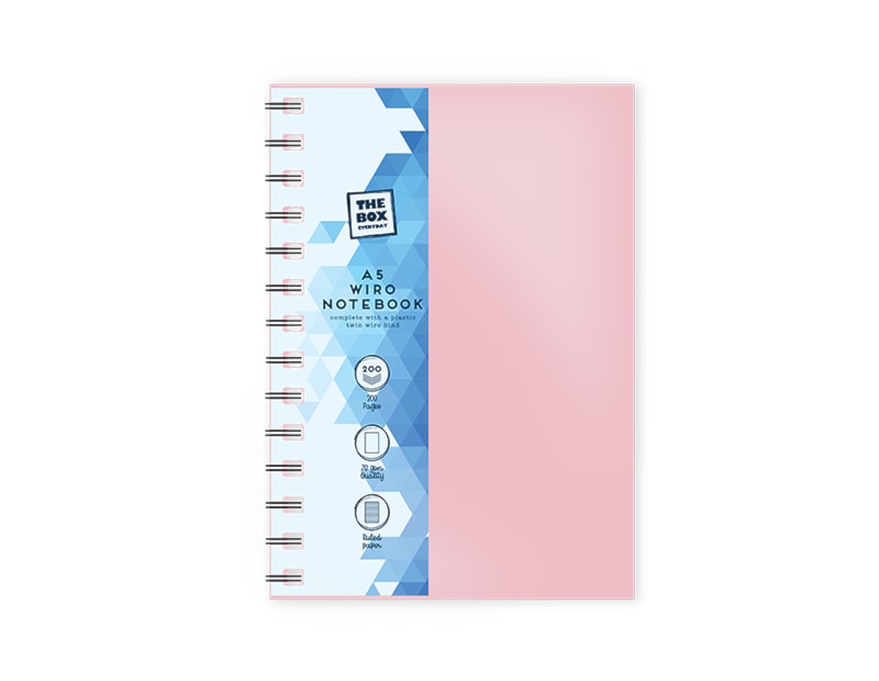 Wholesale A5 Wiro PP Cover Notebook