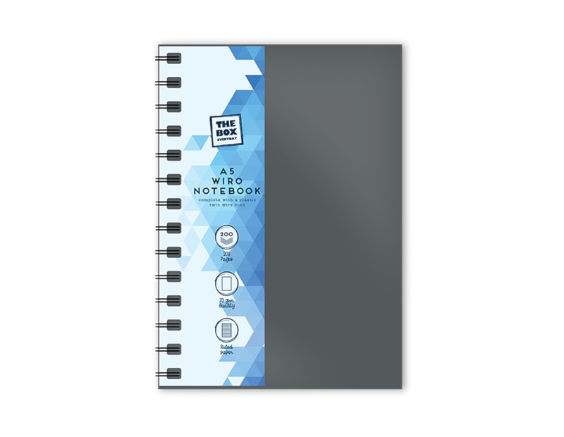 Wholesale A5 Wiro PP Cover Notebook