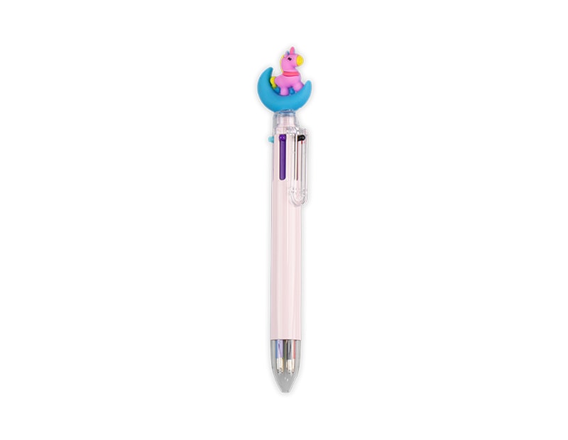 Wholesale Unicorn Novelty 6 Colour Ballpoint Pen PDQ