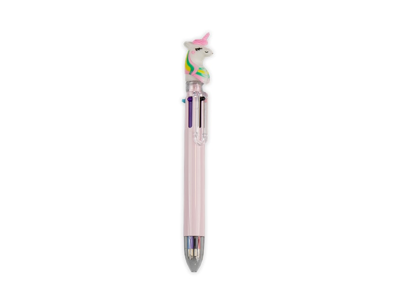 Wholesale Unicorn Novelty 6 Colour Ballpoint Pen PDQ