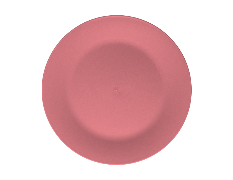 Bright Plastic Dinner Plate Dia 25cm 4pk