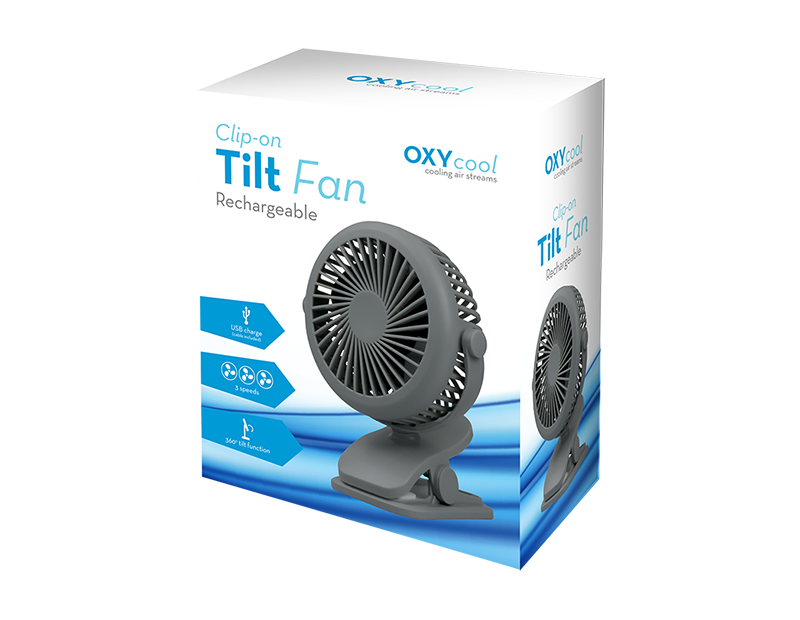 Wholesale Clip-On Tilt Rechargeable Fan