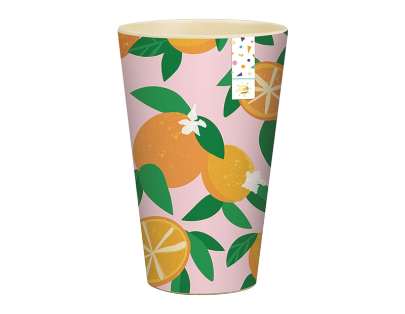 Summer Party Fruit Tall Printed Bamboo Tumbler