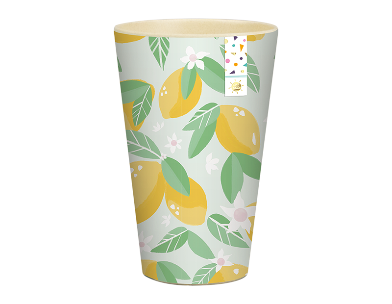 Summer Party Fruit Tall Printed Bamboo Tumbler