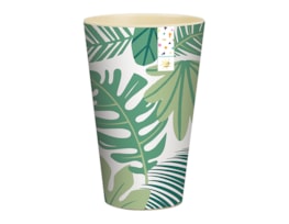 Summer Party Leaf Tall Printed Bamboo Tumbler