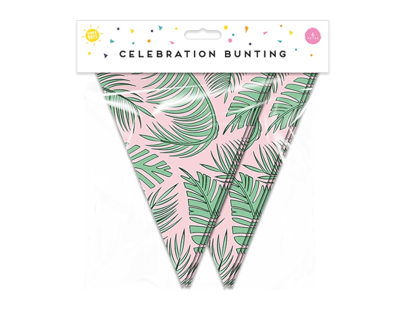 Summer Party Leaf Bunting 15 Flags