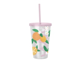 Wholesale Summer Party Fruit Cup & Swirly Straw