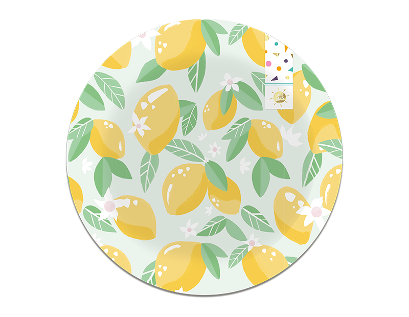 Wholesale Summer Party Fruit Bamboo Printed Dinner Plate