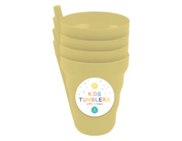 Straw Tumblers 4 Pack