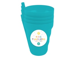 Straw Tumblers 4 Pack