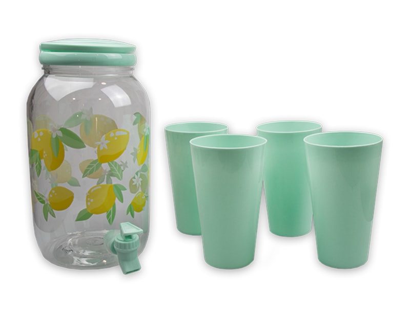 Wholesale Summer Party Fruit Drinks Dispenser with Tumblers