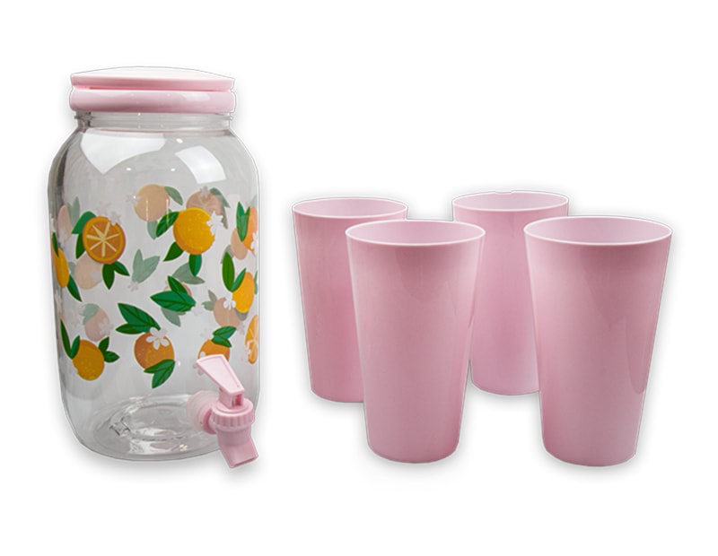 Wholesale Summer Party Fruit Drinks Dispenser with Tumblers