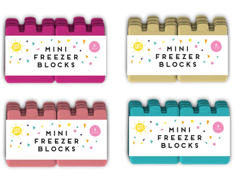 Summer Mini Freezer Blocks 8pk PDQ