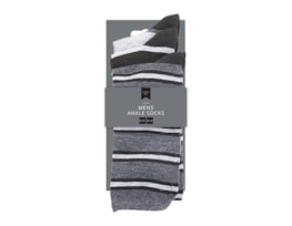 Wholesale Mens Stripe Ankle Socks 5 Pairs