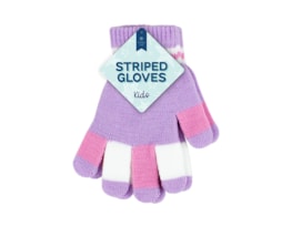 Kids Striped Magic Gloves