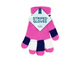 Wholesale Kids Striped Magic Gloves