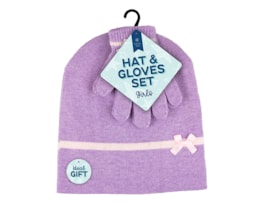 Wholesale Girls Beanie Hat & Gloves Sets