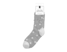 Wholesale Ladies Cozy Printed Socks