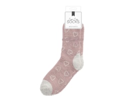 Wholesale Ladies Cozy Printed Socks