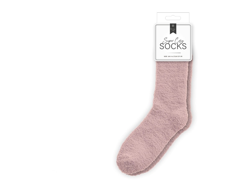 Wholesale Ladies Cozy Plain Socks